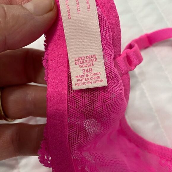 Victoria’s Secret Lined Demi/Demi Buste Double Bra Women Size 34B - Picture 5 of 6